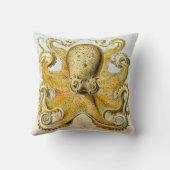 スタームパンク絵を描航海のタコ・クラーケンイカ クッション (裏面)