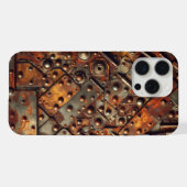 スタームパンク迷彩柄カモフラージュ iPhoneケース (裏面横)
