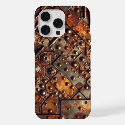 スタームパンク迷彩柄カモフラージュ iPhoneケース (裏面)