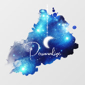 スタームーンナイトスカイ天空銀河系 ウィンドウサイン (シート)