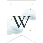 スタームーン&クラウドウェルカムベビーバンティングフラグ バンティングフラッグ (第3の旗)