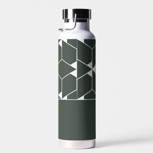 スターモダンと名前を持つ幾何学的パターン ウォーターボトル (右面)