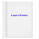 スターモダングリーティングカード電動ブルーホワイト (内側 (右))