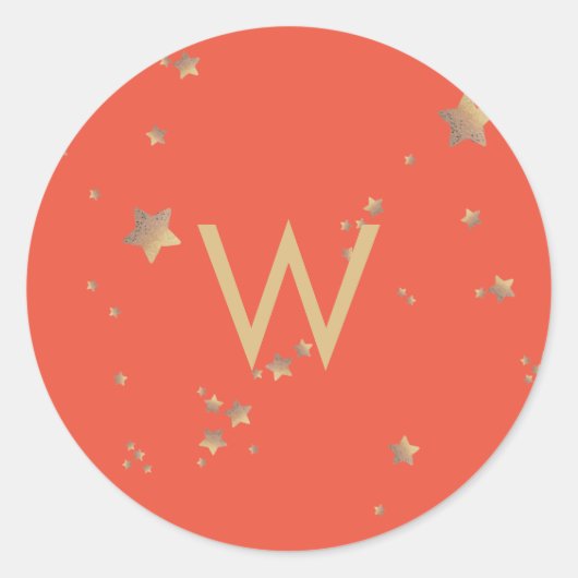 スターモダングリーンさくらんぼレッドクリスマスハッピー ラウンドシール (正面)