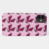 スターモダンジオメトリック、ライトピンクとブルゴーニュ Case-Mate iPhoneケース (裏面(横))