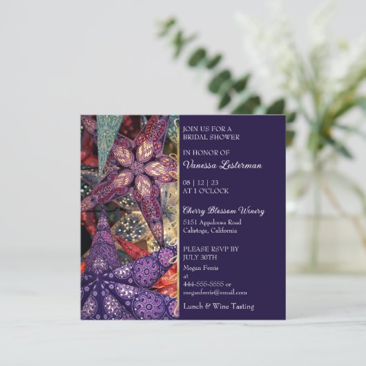 スターモダンズブライダルシャワー招待 招待状 (スタンド正面)