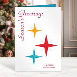 スターモダンズ、ミッドセンチュリーのモダンレトロ・クリスマス シーズンカード