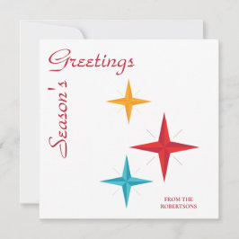 スターモダンズ、ミッドセンチュリーのモダンレトロ・クリスマス シーズンカード