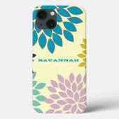 スターモダンバーストフラワーパーソナライズされたiPhoneケース Case-Mate iPhoneケース (裏面)