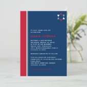 スターモダンバー（ユダヤ教の）バル・ミツバー招待状 招待状 (スタンド正面)