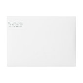 スターモダンリースノーホワイトクリスマスハッピーホリデー ラップアラウンドラベル (正面)