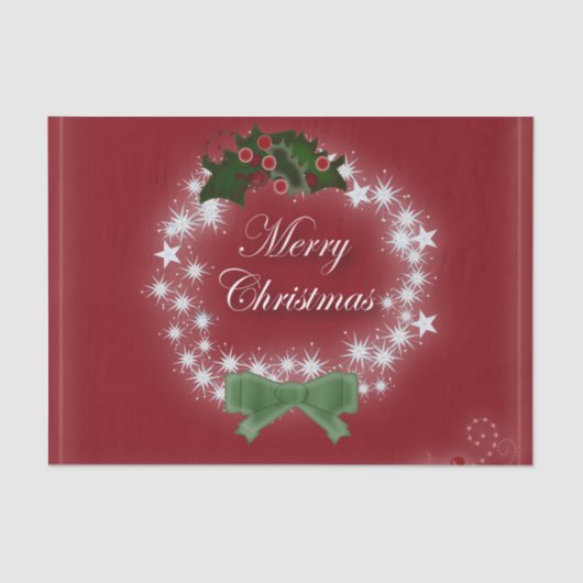 スターモダンリースミストレトーメリーのクリスマスパーティー 薄葉紙 (正面)