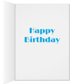 スターモダン&ストライプグリーティングカード – 青 (内側 (右))