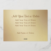 スターモダン・メリー・エレガントクリスマス・ブラックと金ゴールド 箔シーズンカード (裏面)