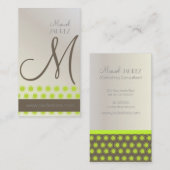 スターモダン、モノグラムの名刺 名刺 (正面/裏面)