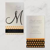 スターモダン、モノグラムの名刺 名刺 (正面/裏面)