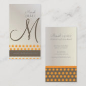 スターモダン、モノグラムの名刺 名刺 (正面/裏面)