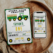 スターユアトラクター1st誕生日 | ファームテーマ 招待状