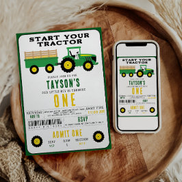 スターユアトラクター1st誕生日 | ファームテーマ 招待状