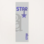 スターヨガマットフィットネス抽象芸術トレンドラベンダービオール ヨガマット (正面)