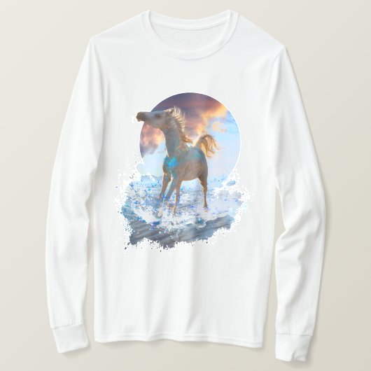 スターライアイルランドのアラブ馬 Tシャツ (デザイン正面)