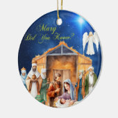 スターライトの啓示：メアリーは知っていた？" -オーナメント セラミックオーナメント (左)