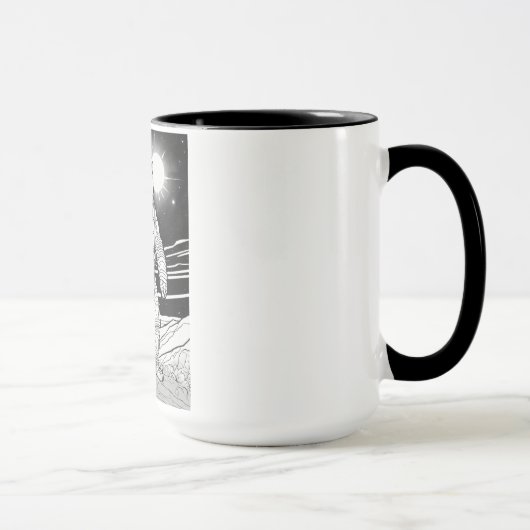 「スターライトの旅:宇宙飛行士の骨董品」について マグカップ (右)