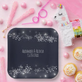 スターライトウェディングシャワー紙プレート ペーパープレート (パーティー)