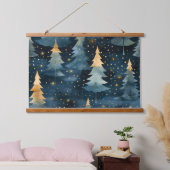 スターライトエバーグリーンドリームズボタニカル 吊り下げ型タペストリー (寝室)