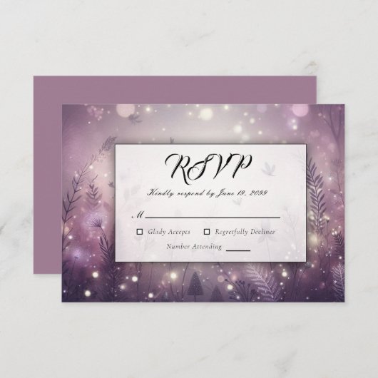 スターライトエンチャントイン開花 出欠カード (正面/裏面)