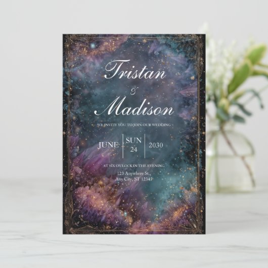 スターライトガーデンファンタジー結婚式招待状 招待状 (スタンド正面)