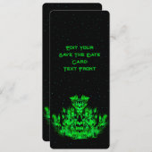 スターライトスカイの緑の炎の怪物 セーブザデート (正面/裏面)