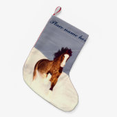 スターライトスノー走クリスマスストッキング スモールクリスマスストッキング (正面 (吊り時))