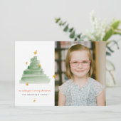 スターライトツリーホリデーフォトカード シーズンカード (スタンド正面)