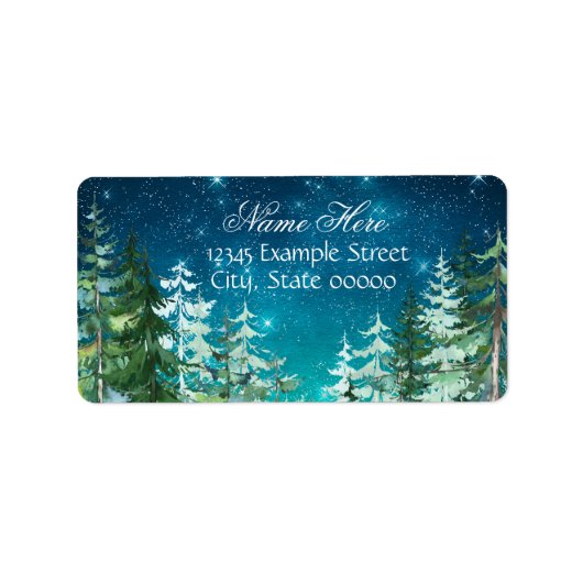 スターライトナイトフォレスト差出人住所 ラベル (正面)