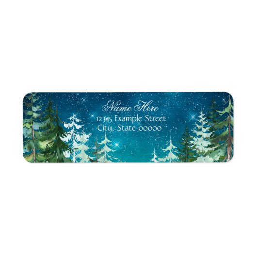 スターライトナイトフォレスト差出人住所 ラベル (正面)