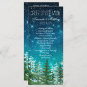 スターライトナイト結婚フォレストの儀式の順序 プログラム (正面/裏面)