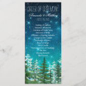 スターライトナイト結婚フォレストの儀式の順序 プログラム (正面)