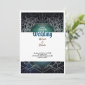 スターライトバラ結婚式招待状 招待状 (スタンド正面)