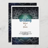 スターライトバラ結婚式招待状 招待状 (正面/裏面)