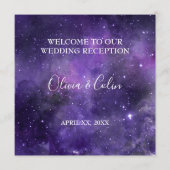 スターライトパープルウェディングレセプション メニュー (正面)