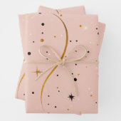 スターライトラップ – ギフトラッピング紙とスターデザイン ラッピングペーパーシート (インサイチュ)