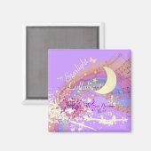 スターライトラブラビーカラースプラッシュスクエアマグネット マグネット (正面/裏面)