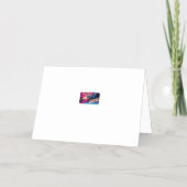 スターライト反乱レトロポップ・アートの文化ポスター80s- 箔グリーティングカード (裏面)