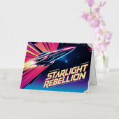 スターライト反乱レトロポップ・アートの文化ポスター80s- 箔グリーティングカード (蘭)