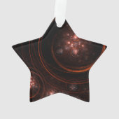 スターライト抽象芸術アートアクリルスター オーナメント (裏面)