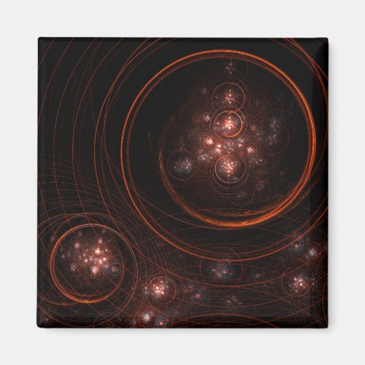 スターライト抽象芸術アートスクエアマグネット マグネット (正面)