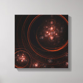 スターライト抽象芸術アートブラックとホワイト キャンバスプリント