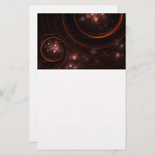 スターライト抽象芸術アート文房具 便箋 (正面/裏面)