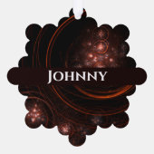 スターライト抽象芸術アート オーナメントカード (裏面)